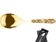 Confezione 1 pezzo servirisotto in scatola regalo lux Aladdin tutto oro bugatti, acciaio 1...