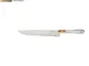 Coltello arrosto Cristallo ghiera oro bugatti, acciaio 18.10 lucido manico in pmma, lunghe...
