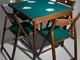 Tavolo da Gioco Quadrato CLASSIC Pieghevole dimensioni 80x80x h 75 cm ingombro chiuso solo...