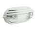 Applique in pressofusione di alluminio PALPEBRA OVALE PICCOLA E27 Dimensioni 21,9x10,4x h...