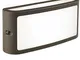Applique in alluminio pressofuso SCREEN APPLIQUE Dimensioni 22x6,4xh10,8 cm SCHERMO 10W LE...