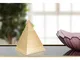 Statua decorazione a forma di piramide PIRAMID GOLD Dimensioni 11,5x11,5xh 15 cm- colore d...