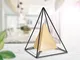 Statua decorazione a forma di doppia piramide con Ferro GOLD WITH IRON Dimensioni 15x15xh...