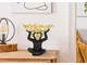 Svuotatasche porta oggetti a forma di scimmia in Resina dorato dimensioni 25,2x21x h24 cm...