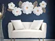 Pannello decorativo 3D dorato richiama le foglie i fiori e la natura WHITE DECO 158x9xh 60...