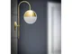 Lampada, Applique Da Muro in metallo dorato opaco GLAMY STREET Dimensioni 19x31x51 cm sfer...