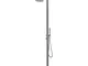 Doccia da Giardino esterno PULA in Acciaio Inox Marino Aisi 316l Doppio Attacco Dimensioni...