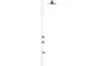 Doccia da Giardino esterno LUNA ALU-SENSOR in Alluminio Doppio Attacco Dimensioni 26x37x h...