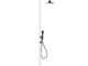 Doccia da Giardino esterno LUNA-ALU-D-BIANCA-SENSOR Doppio Attacco Dimensioni 26x37x h 200...