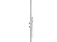 Doccia da Giardino esterno LUNA D BIANCA Doppio Attacco Dimensioni 26x37x h 223,9 cm con M...