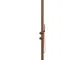 Doccia da Giardino esterno LUNA D ORO ROSA in Alluminio Doppio Attacco Dimensioni 26x37x h...