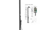 Doccia da Giardino esterno LUNA BLACK in Polietilene Dimensioni 26x37x h 223,9 cm con Misc...