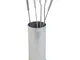 Set di accessori camino in Cilindro Ferro Battuto STYLE CHROME 16,5 xH 58 cm - 4,5kg color...