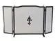 Parascintille in ferro Battuto tre pannelli ONDA Dimensioni 90 x 18 x 50 cm - Peso 6 lavor...