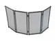 Parascintille in ferro Battuto quattro pannelli RIBATTINO Dimensioni 101 x 20 x 50 cm - Pe...