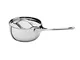 AL DENTE Casseruola 1 manico con coperchio diametro 14xh7,2 cm - Lt 1.0 in acciaio 18.10,...