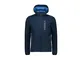 Giacca Con Cappuccio Man Zip Blu Navy