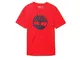 T-shirt Timberland Kennebec River Brand Tree Rosso