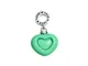 Charm Collection cuore verde - "Sei nel mio cuore"