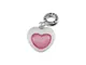 Charm Collection cuore bianco - "Cuore nel cuore"