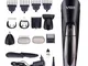 KIT TAGLIACAPELLI PROFESSIONALE ELETTRICO BARBA RICARICABILE CORDLESS VGR V-012