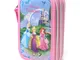 ASTUCCIO SCUOLA 3D PRINCIPESSE CENERENTOLA RAPUNZEL ARIEL DISNEY 3 ZIP CERNIERE