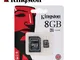 KINGSTON MICRO SD 8 GB MICROSD CLASSE 4 SDHC SCHEDA DI MEMORIA CARD SMARTPHONE