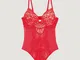 Wolford - Belle Fleur Forming Bodysuit, Donna, red, Taglia: LC