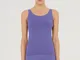 Wolford - Shiny Top Sleeveless, Donna, ultra violet/light aquamarine, Taglia: L