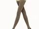 Wolford - Shiny Sheer Tights, Donna, umber/silver, Taglia: XS