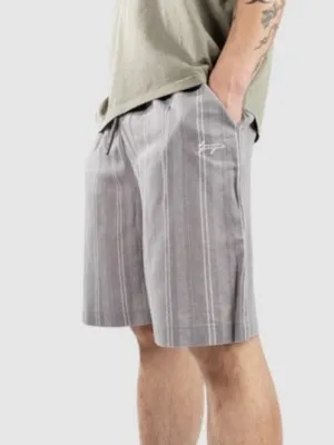  Stripe Linen Blend Pantaloncini grigio