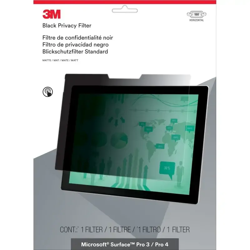  PFTMS001 Filtro per la privacy senza bordi display 31.2 cm (12.3")