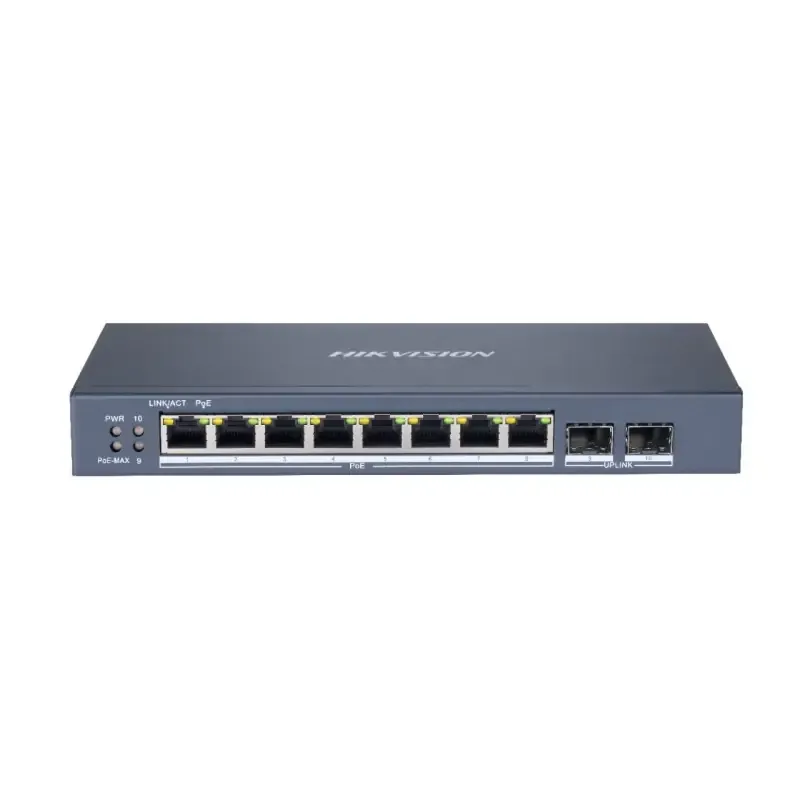 Hikvision DS-3E1510P-SI switch di rete Gestito L2 Gigabit Ethernet (10/100/1000) Supporto Power over (PoE) Nero