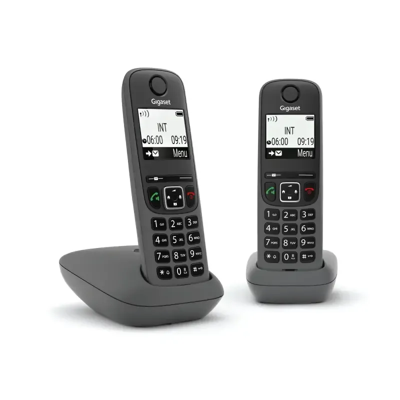  AS490 Duo Telefono analogico/DECT Identificatore di chiamata Nero