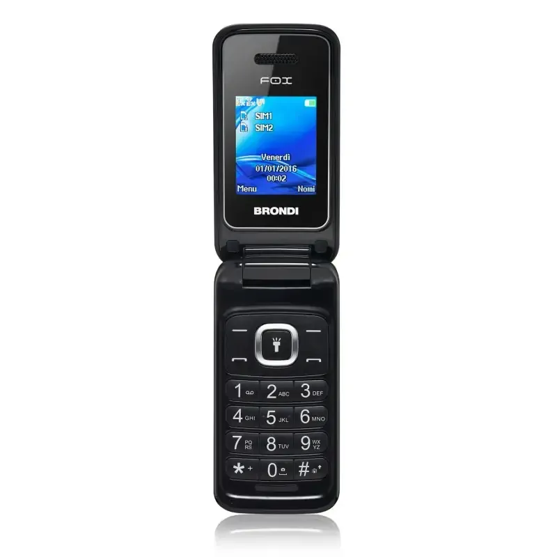  Fox 4.5 cm (1.77") 74 g Nero Telefono cellulare basico