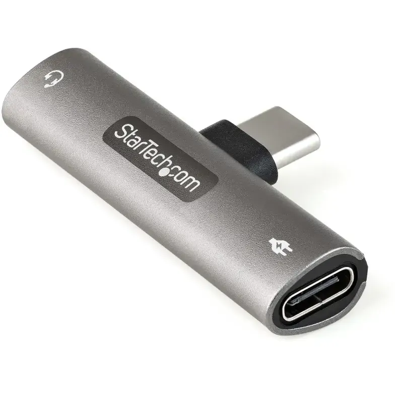 StarTech.com Adattatore USB C Jack audio - Caricatore USB-C e cuffie /spinotto 3.5mm. Caricabatterie Type-C Power Delivery
