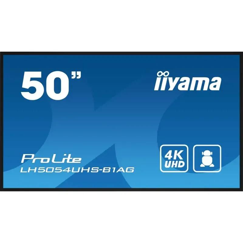 iiyama LH5054UHS-B1AG visualizzatore di messaggi Pannello piatto per segnaletica digitale 125.7 cm (49.5") LCD Wi-Fi 500 cd/m²