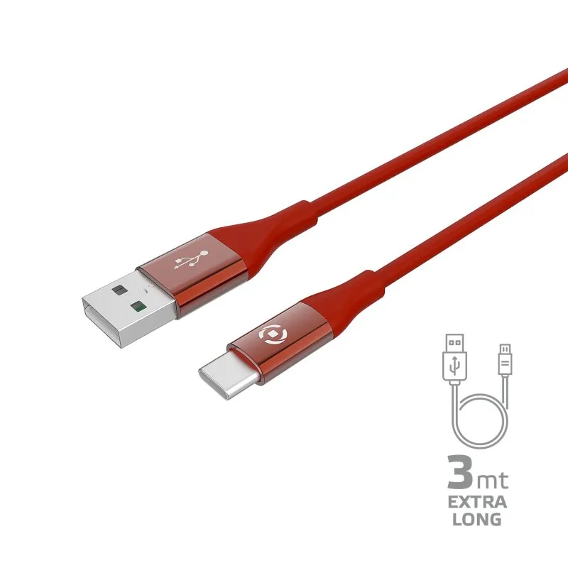  USBTYPECCOL3MRD cavo USB 3 m A C Rosso
