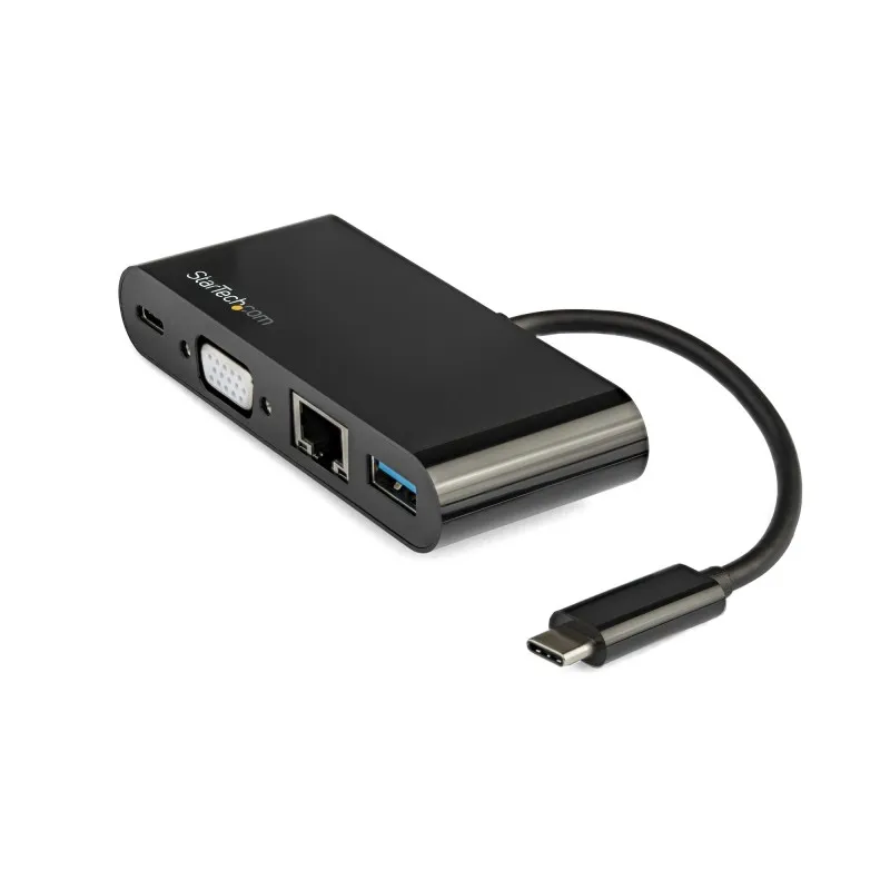 StarTech.com Adattatore Multiporta USB-C a VGA - Ricarica via Power Delivery (60W) USB 3.0 Gbe per Mac, Windows, Chrome OS