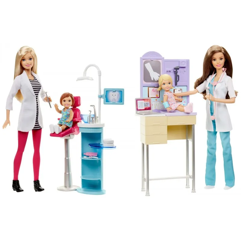  Barbie Playset a tema Carriera, Bambola in assortimento, Giocattolo per Bambini 3 + anni, Assortito