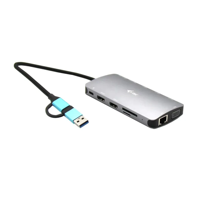  USB 3.0 USB-C/Thunderbolt 3x Display Metal Nano Dock with LAN + Power Delivery 100 W