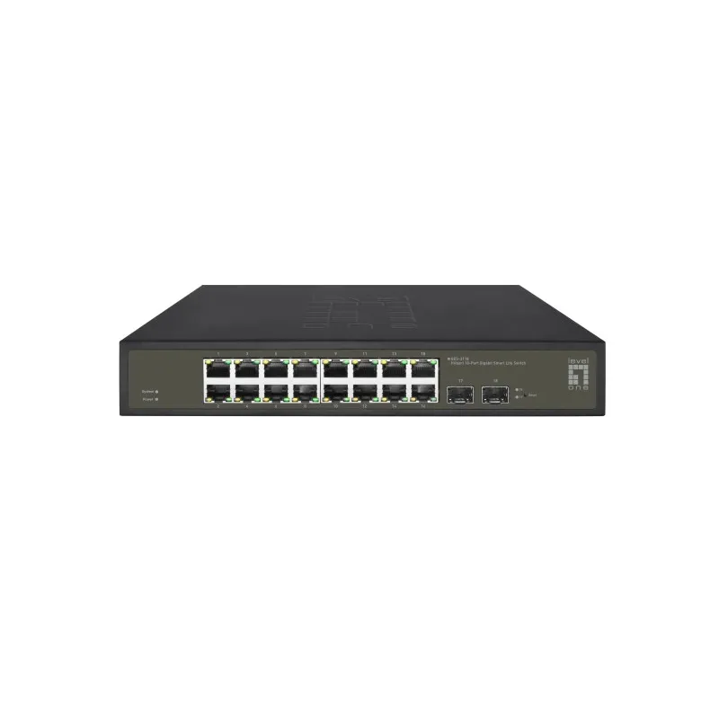 LevelOne GES-2118 switch di rete Gestito L2 Gigabit Ethernet (10/100/1000) Nero