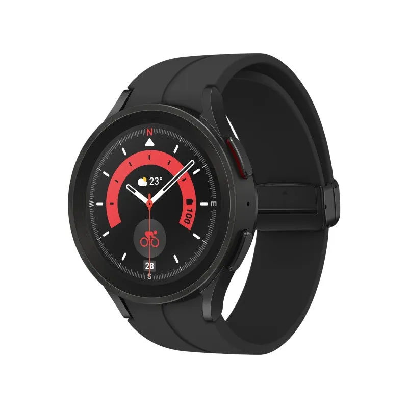  Galaxy Watch5 Pro Smartwatch Scocca in Titanio 45mm Memoria 16GB Black Titanium