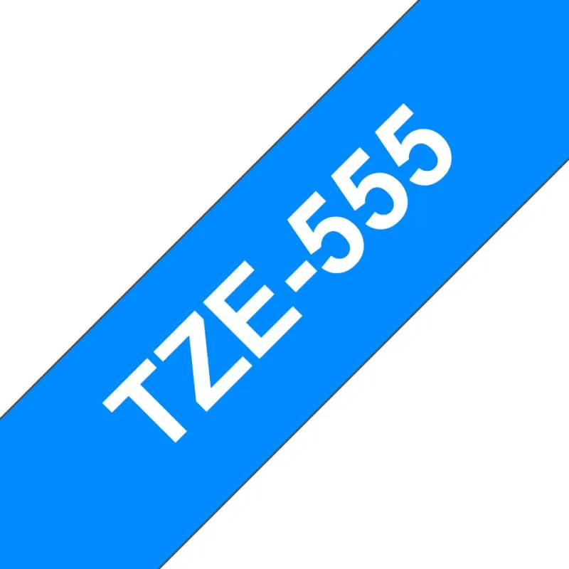  TZE-555 nastro per etichettatrice Bianco su blu