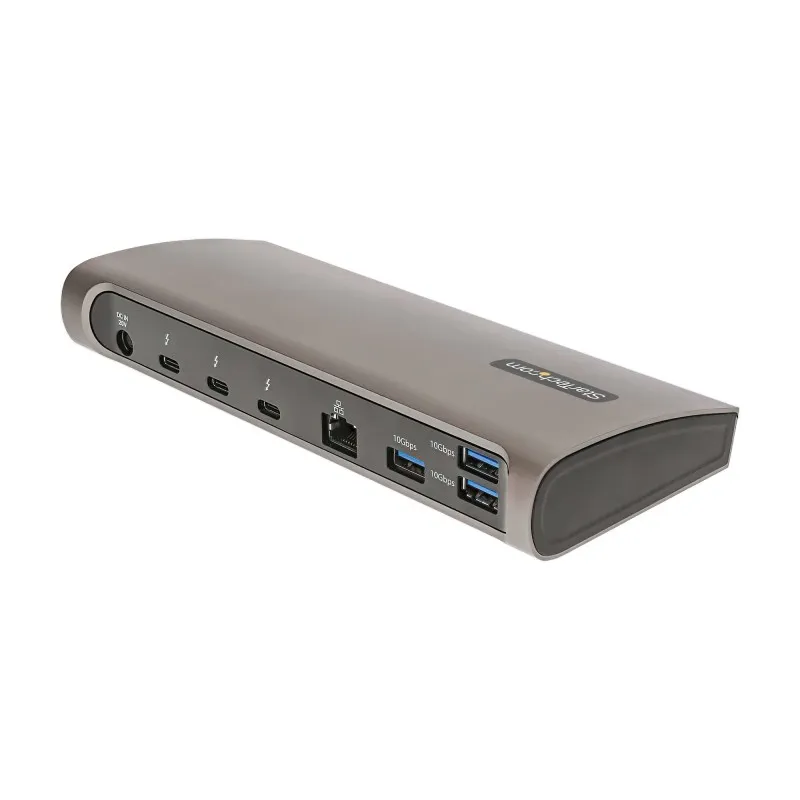 StarTech.com Dock Thunderbolt 4. Power Delivery 96W, Dual Monitor 4K 60Hz/Single 8K, 3xTB4/Porte USB4, 4xUSB-A, SD, GbE