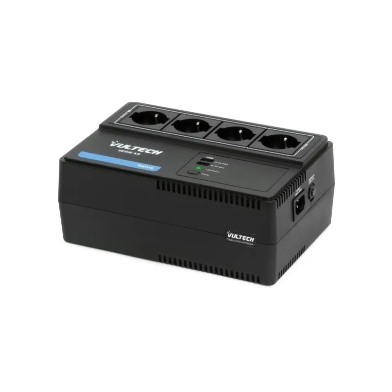  UPS700VA-XS - Gruppo di continuità 700VA 4x Bipasso/Schuko + 2x USB