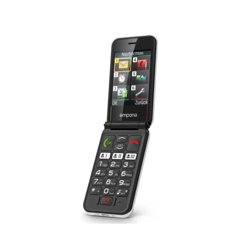  SIMPLICITYglam.4G 7,11 cm (2.8") 106 g Nero, Bianco Telefono per anziani