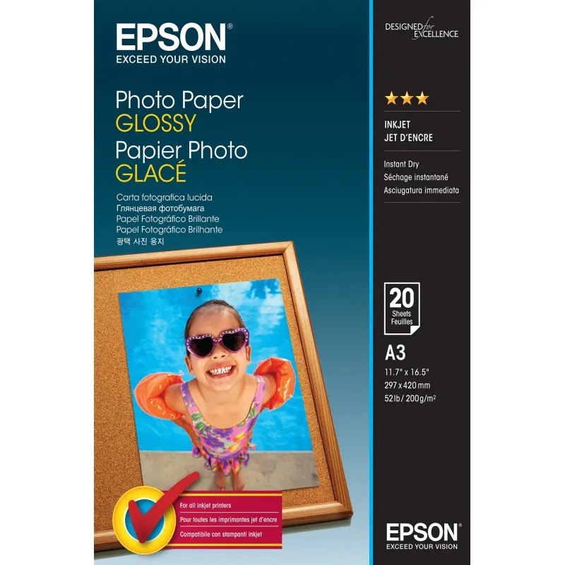  Photo Paper Glossy - A3 - 20 Fogli