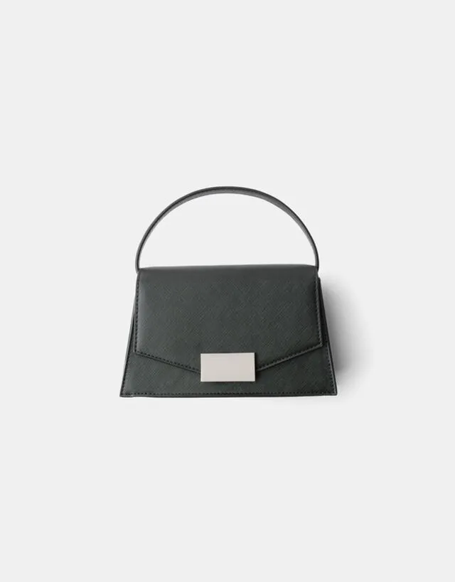 Bershka Borsa Minaudiere Rigida Donna Nero