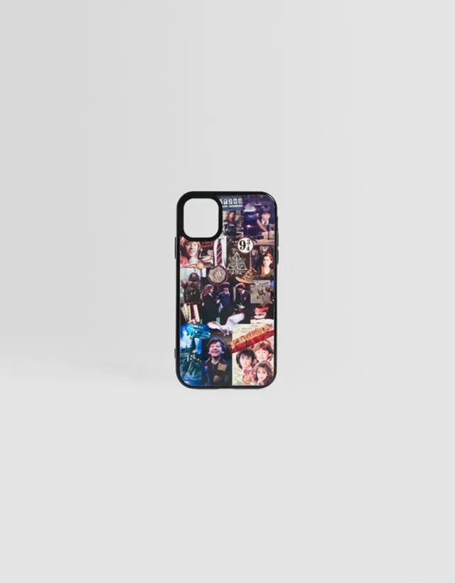 Bershka Cover Cellulare Con Stampa Harry Potter Donna Iphone 15 Nero